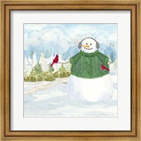 Snowman Christmas V Fine Art Print