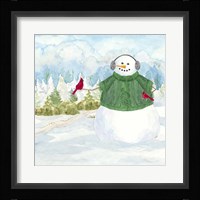 Snowman Christmas V Framed Print