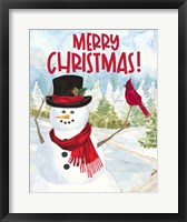 Snowman Christmas portrait I Fine Art Print