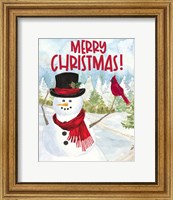 Snowman Christmas portrait I Fine Art Print