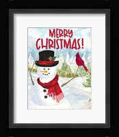 Snowman Christmas portrait I Fine Art Print