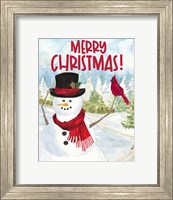 Snowman Christmas portrait I Fine Art Print