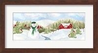 Snowman Christmas panel II Fine Art Print