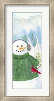 Snowman Christmas vertical I Fine Art Print