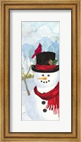 Snowman Christmas vertical II Fine Art Print