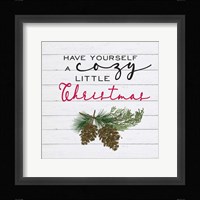 Cozy Christmas I Pine cones Framed Print