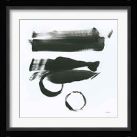 Gold and Black Element XVI Framed Print