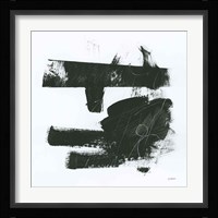 Gold and Black Elements XV Framed Print