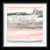Charcoal and Blush I Framed Print