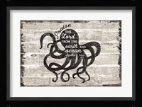 Driftwood Coast Scripture IV Framed Print