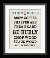 Cabin Life V Framed Print