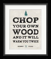 Cabin Life II Framed Print