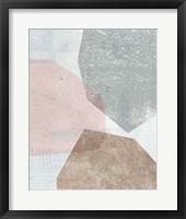 Pensive II Blush Gray Framed Print