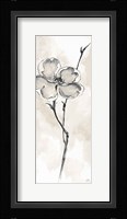 Solitary Dogwood II Taupe Fine Art Print