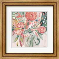 Summer Pink Floral Modern Fine Art Print