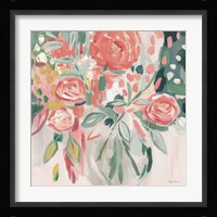 Summer Pink Floral Modern Fine Art Print