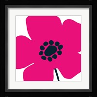 Pop Art Floral IV Hot Pink Fine Art Print