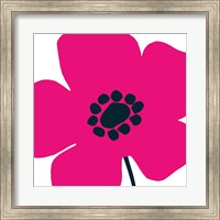 Pop Art Floral IV Hot Pink Fine Art Print