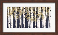 Fresh Forest Indigo Gold Fine Art Print