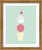Ice Cream and Cherry I Fine Art Print