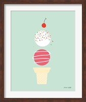 Ice Cream and Cherry I Fine Art Print
