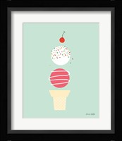 Ice Cream and Cherry I Fine Art Print