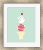 Ice Cream and Cherry I Fine Art Print