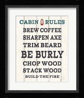 Cabin Life V Neutral Framed Print