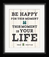 Cabin Life III Neutral Framed Print