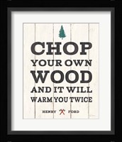 Cabin Life II Neutral Framed Print