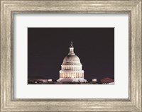 US Capital at Night Fine Art Print