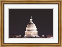 US Capital at Night Fine Art Print