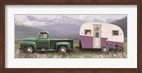 Spring Camping with Bike Fine Art Print