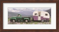 Spring Camping with Bike Fine Art Print