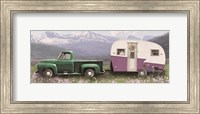 Spring Camping with Bike Fine Art Print