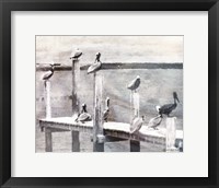 Birds on a Pier Fine Art Print
