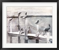 Birds on a Pier Fine Art Print