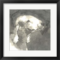 Sepia Modern Dog I Fine Art Print