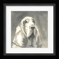 Sepia Modern Dog II Fine Art Print