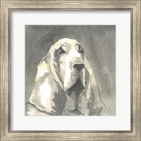 Sepia Modern Dog II Fine Art Print