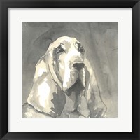 Sepia Modern Dog II Fine Art Print