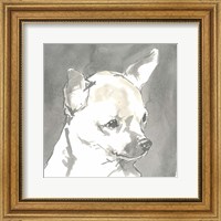 Sepia Modern Dog III Fine Art Print