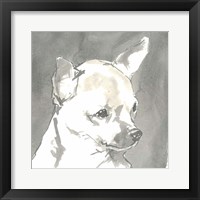 Sepia Modern Dog III Fine Art Print