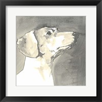 Sepia Modern Dog IV Fine Art Print