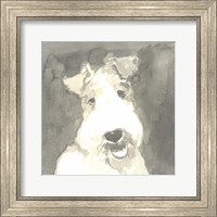 Sepia Modern Dog VI Fine Art Print