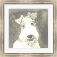 Sepia Modern Dog VI Fine Art Print