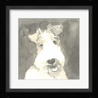Sepia Modern Dog VI Fine Art Print