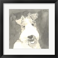 Sepia Modern Dog VI Fine Art Print