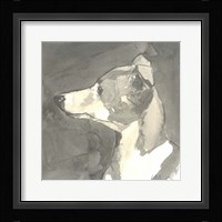 Sepia Modern Dog VII Fine Art Print