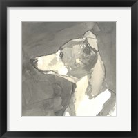 Sepia Modern Dog VII Fine Art Print